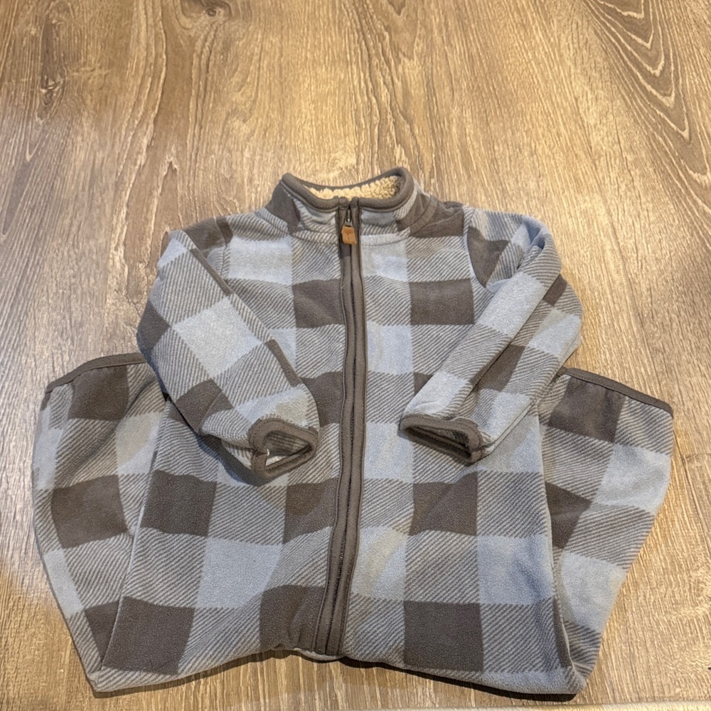 Plaid Zip-Up Jacket